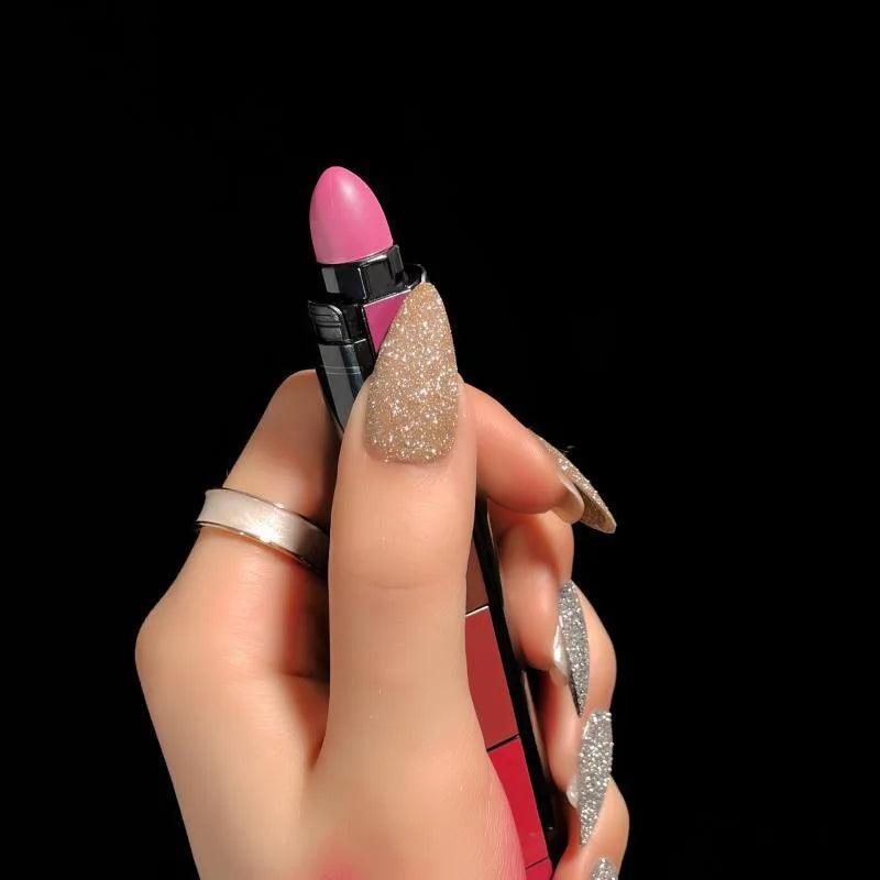 LuxuryGlow Fit Colors 5-in-1 Matte Lipstick Set – Velvet Finish, Non-Stick, Long-Lasting