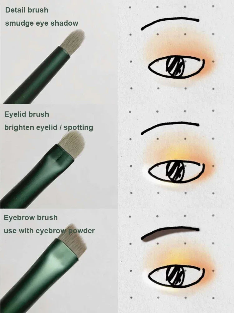 Juego de 13 brochas de maquillaje para mujer, para sombra de ojos, base, colorete, herramientas de maquillaje suaves, bolsa de belleza