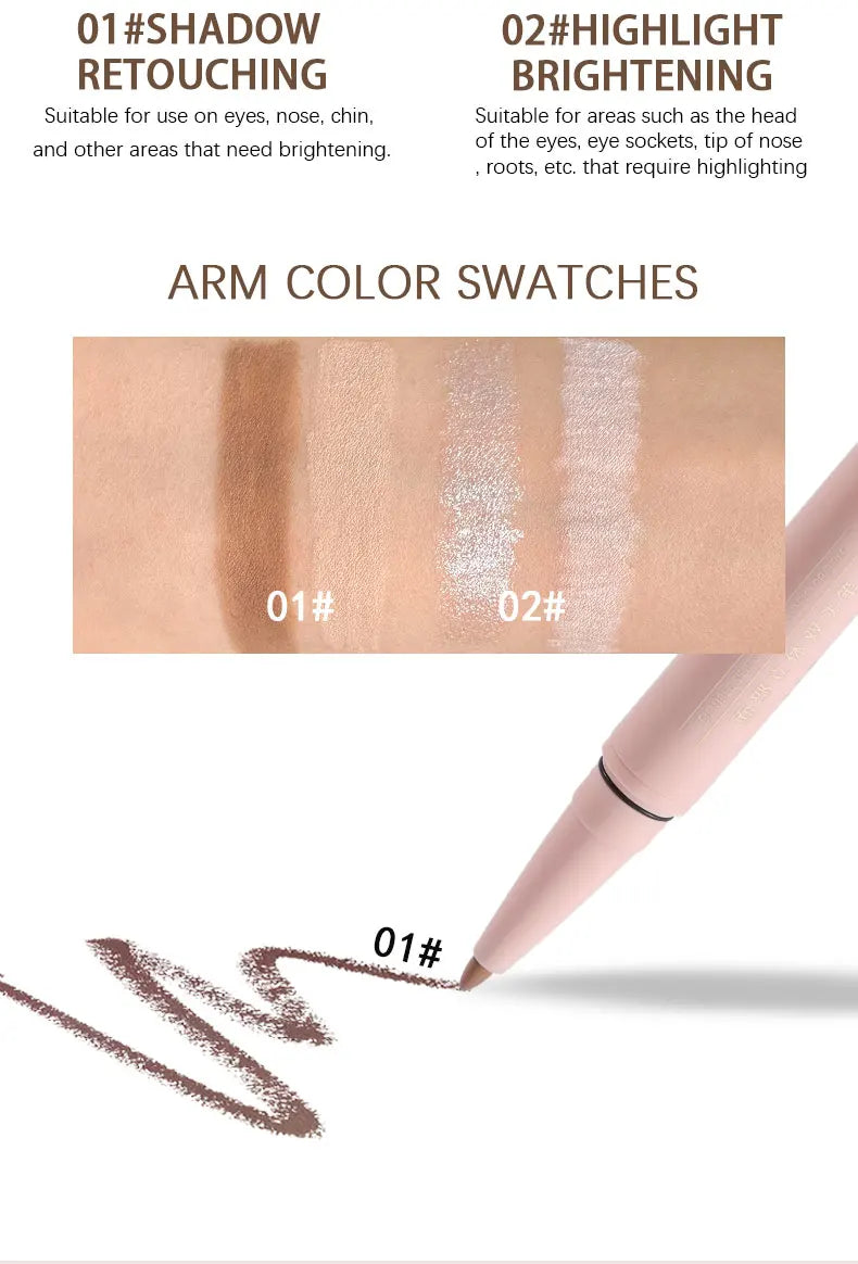 G&Z 2-in-1 Contour & Highlight Pen – Dual Head Facial Shaping Stick