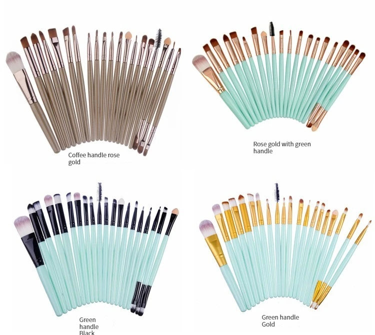 BeeChip 20 PCS Professional Makeup Brush Set – Soft Synthetic Brushes for Face & Eyes