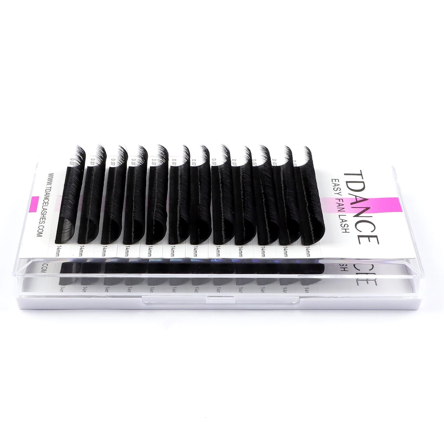 TDANCE Easy Fanning Volume Eyelash Extensions – Self-Blooming Individual Lashes for Fast Application C126