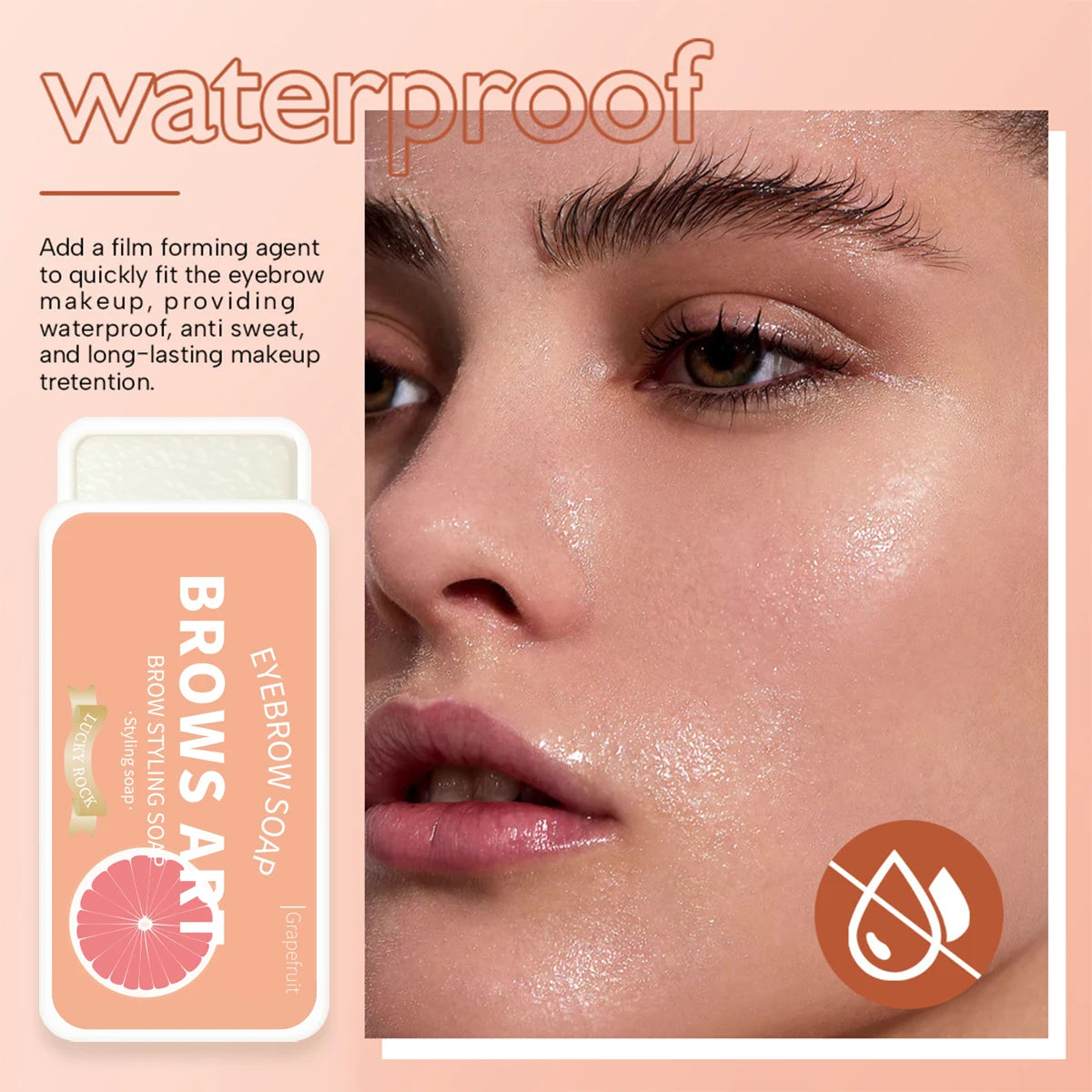 LuxuryGlow 4-Color Eyebrow Styling Wax – Waterproof, Natural Look & Long-Lasting Hold