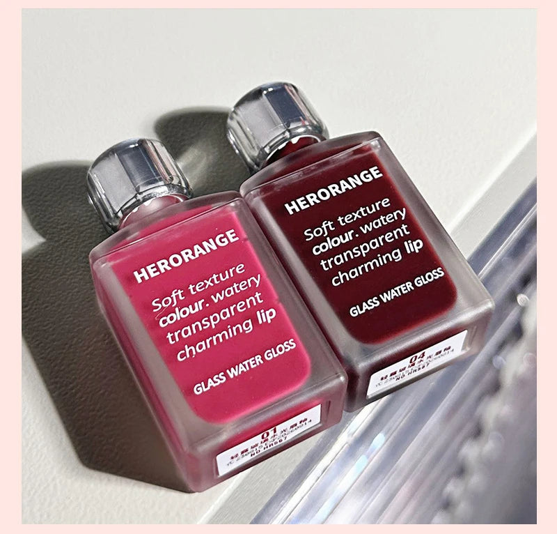 Laca de labios HERORANGE efecto cristal: brillo de espejo, hidratante y antimanchas (7 g)