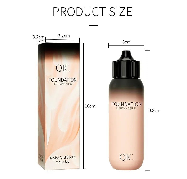 LIDORIA 30ml Waterproof Liquid Foundation – Matte, Oil-Control & Full Coverage