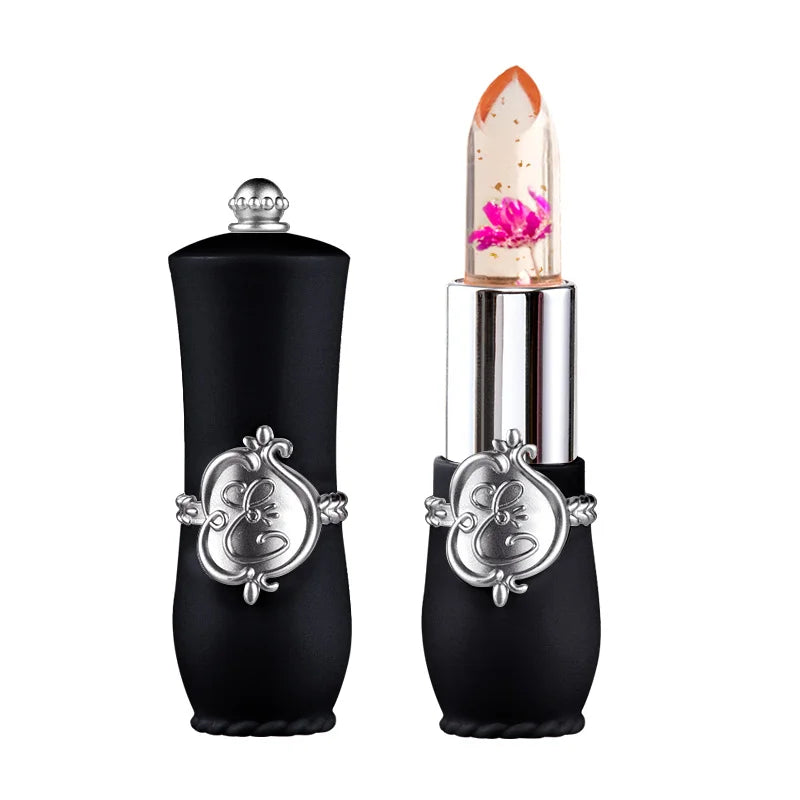 Set de labiales LuxuryGlow Flower Jelly: cambia de color, hidratante y de larga duración.