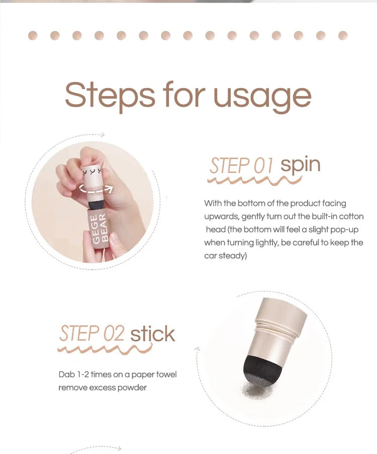 Gege Bear Waterproof Hair Shadow Powder | Hairline Filler & Root Touch-Up