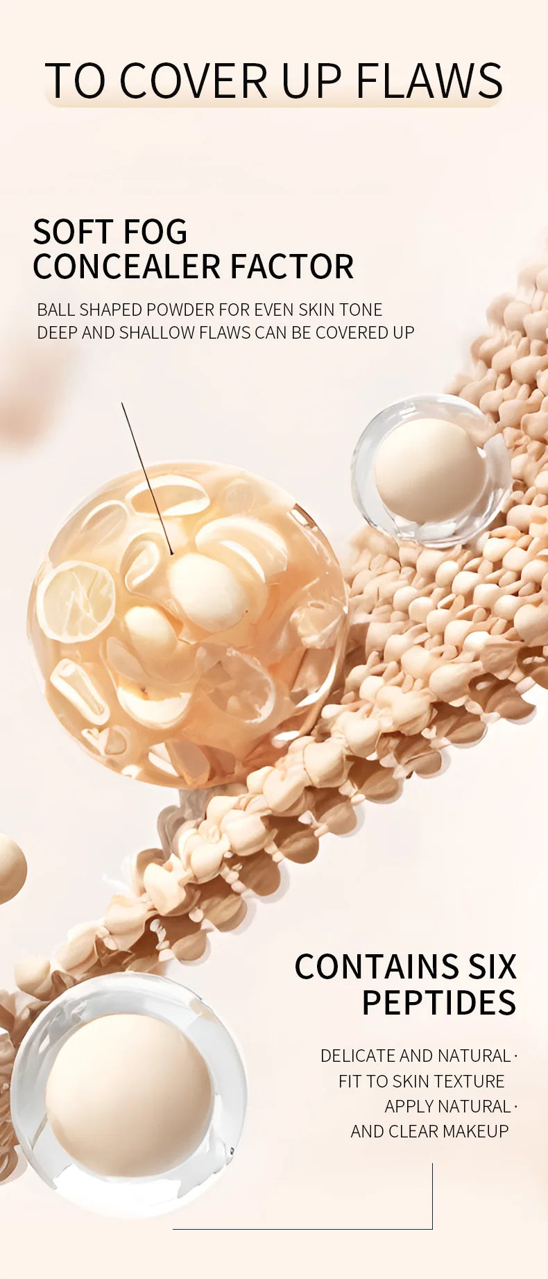 كريم LIDORIA Mushroom Head Air Cushion CC - كريم أساس للتحكم في الزيوت، ومرطب