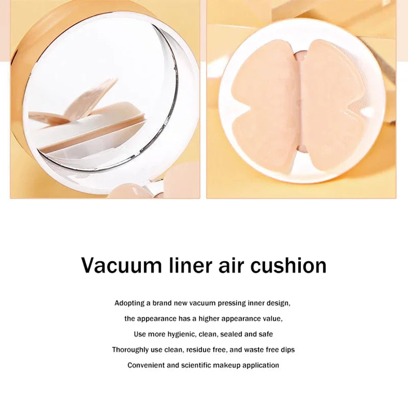 SAKSRAAR Air Cushion BB Cream: Base de maquillaje hidratante y resistente al agua con efecto mariposa | Ilumina, controla la grasa y corrector para todo tipo de piel