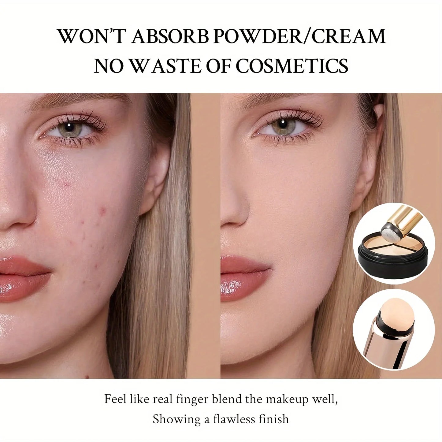 Pincel labial portátil de silicona LuxuryGlow con funda: miniaplicador para bálsamo y lápiz labial | Herramienta higiénica y fácil de transportar