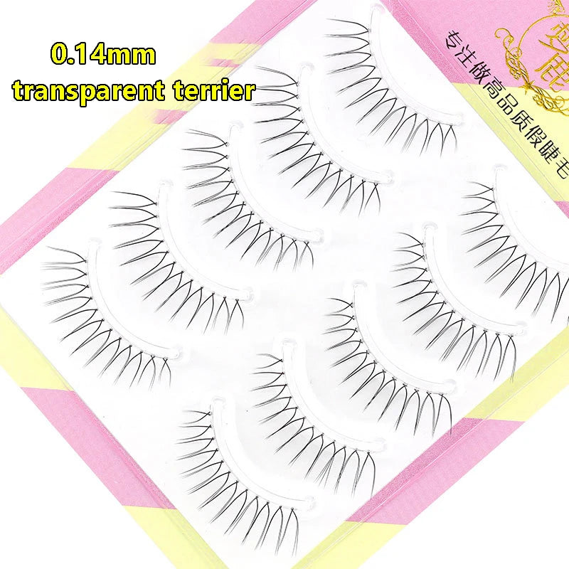 Pestañas postizas naturales BLINKWAVE Dream Deer, 5 pares, en forma de V | Pestañas suaves con efecto visón
