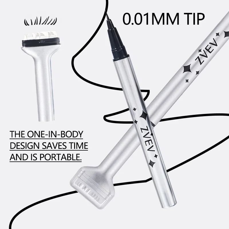 LuxuryGlow ZVEV 2-in-1 Lower Eyelash Stamp & Eyeliner – Waterproof & Sweatproof