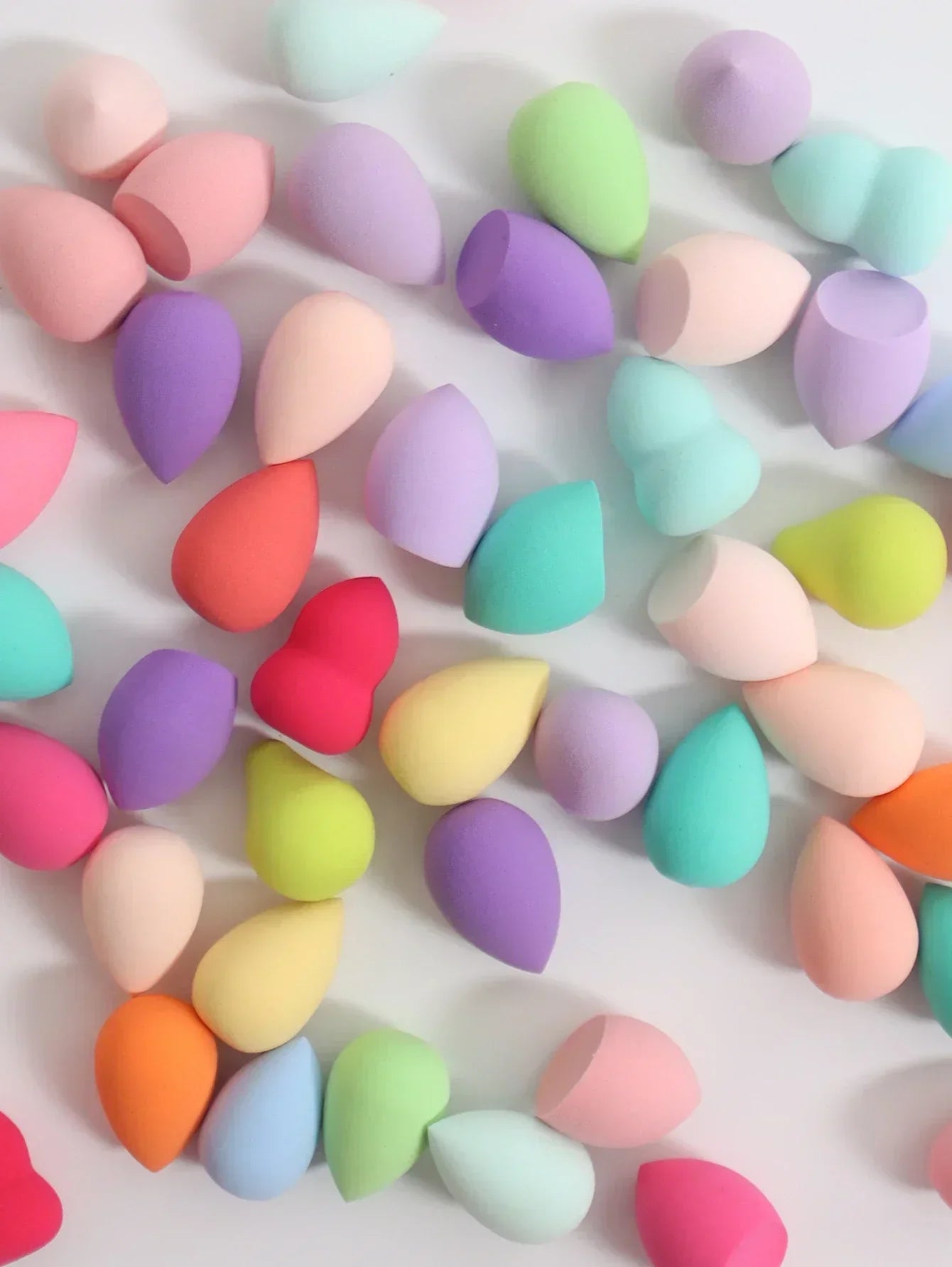 ZXZZS Mini Makeup Sponge Eggs – 10/20/50/100 Pack | Multi-Color Foundation Blending Puff