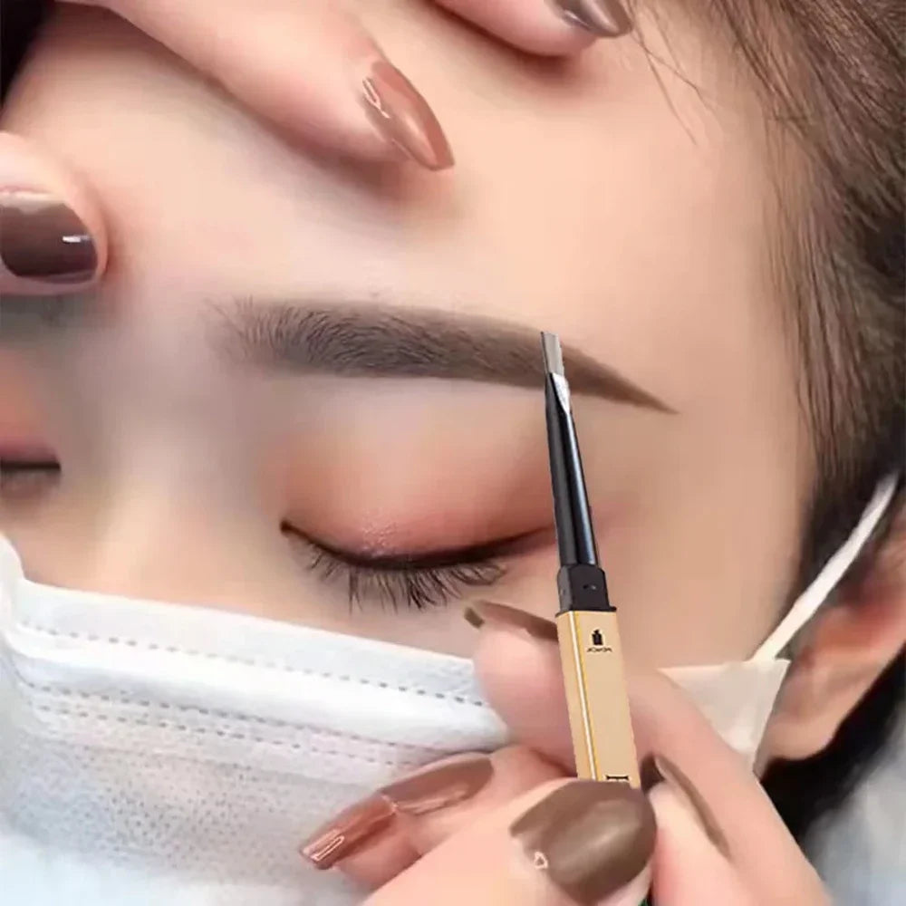 LuxuryGlow 5-Color Double Head Waterproof Eyebrow Pencil with Brush | Long-Lasting & Sweatproof
