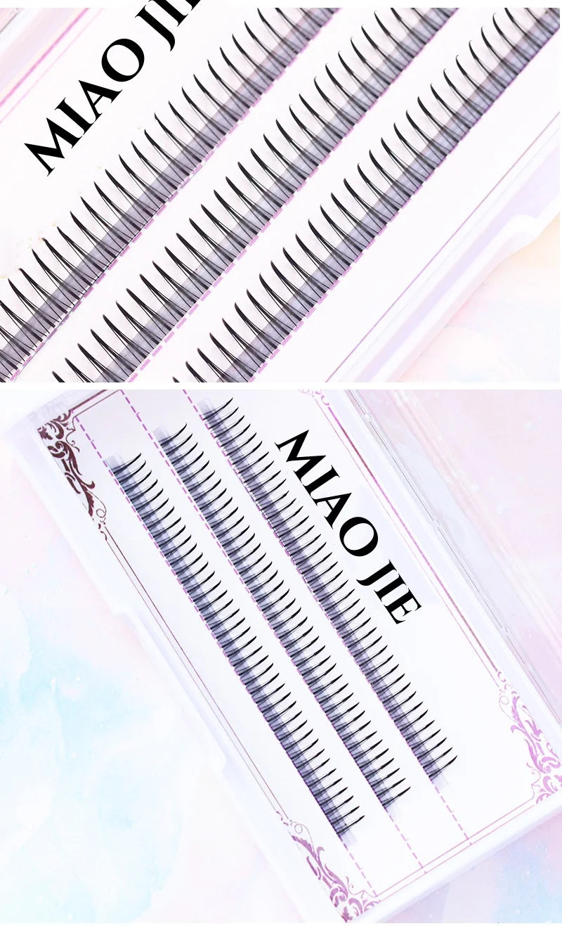 JPNPL MIAOJIE DIY False Eyelashes — Natural Fairy Cluster Lashes 8-12mm Mix