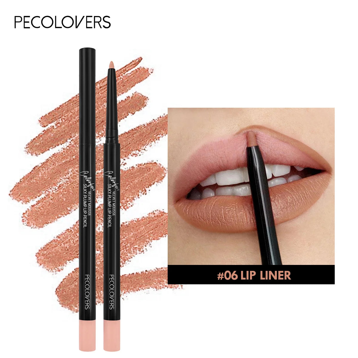 LuxuryGlow 12-Color Waterproof Matte Lip Liner Pencil Set – Long-Lasting, Non-Stick & Moisturizing
