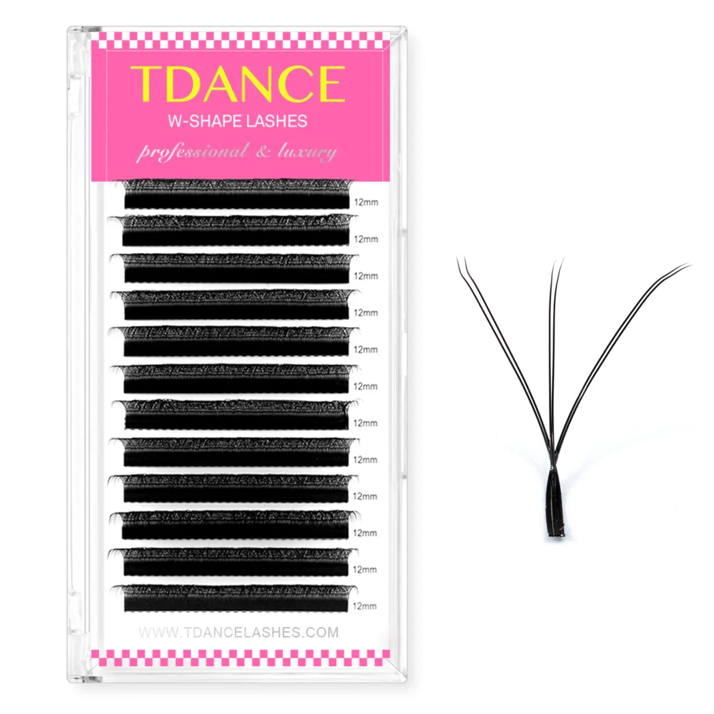 TDANCE 3D–6D Premade W Style Blooming Lash Fans | Faux Mink Volume Eyelash Extensions C90