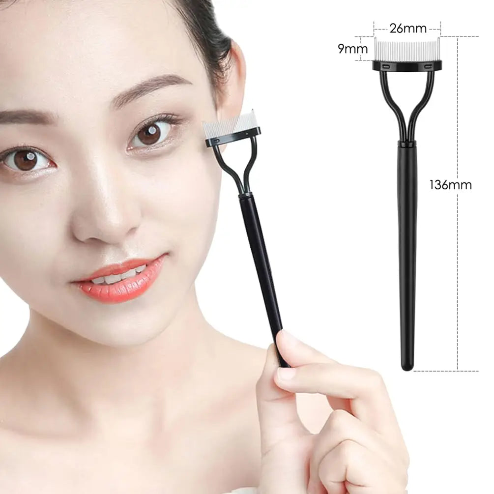 LuxuryGlow Eyelash Comb Separator with Cover | Lash Definer & Mascara Applicator Tool