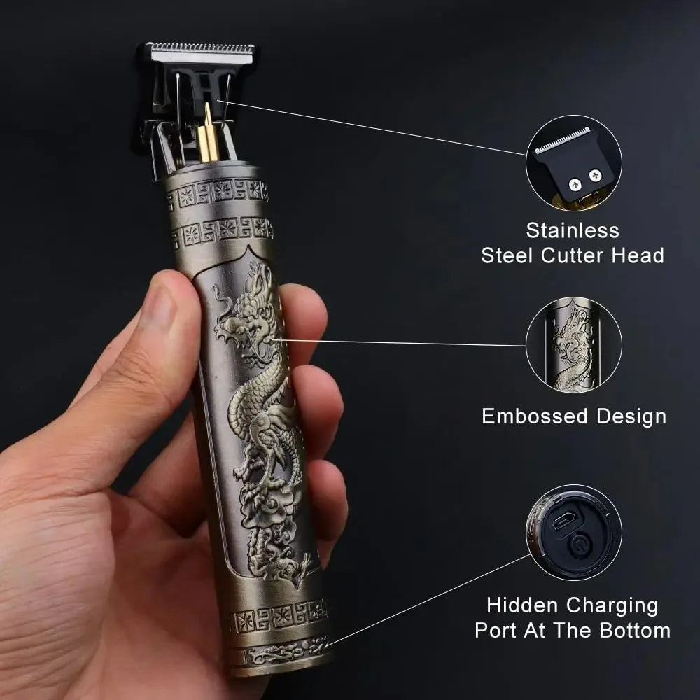 LuxuryGlow T9 USB Rechargeable Hair Clipper – Precision Beard & Hair Trimmer for Men