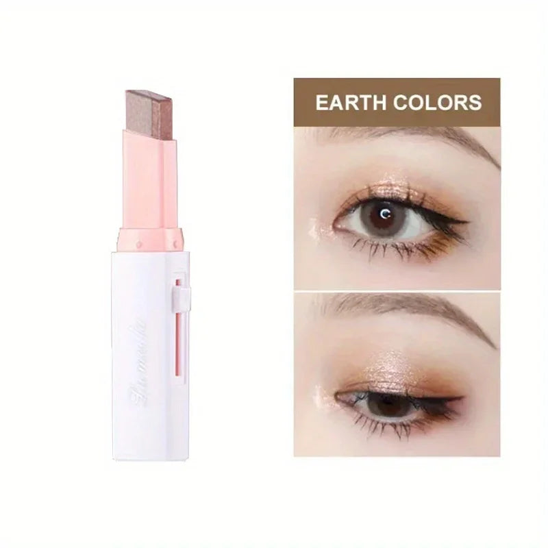 LANBENA Two-Color Gradient Eyeshadow Stick – Long-Lasting Waterproof Shimmer