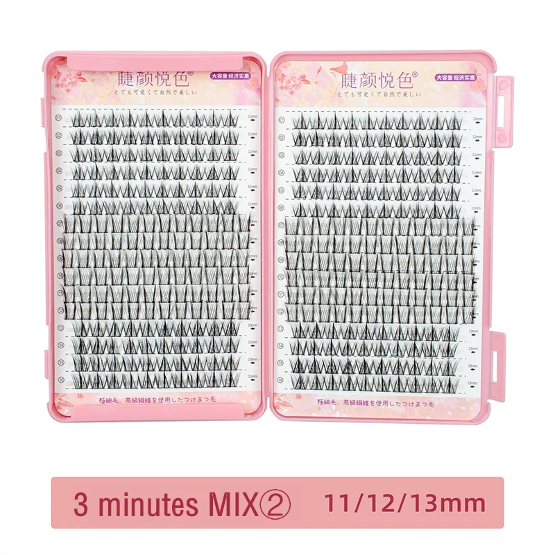 Miz Barn 32 Rows Eyelash Extensions – DIY & Professional, Soft Synthetic Lashes
