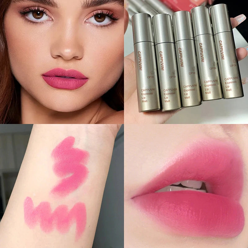 Cappuvini Velvet Matte Lip Gloss – Waterproof, Smudge-Proof & Long-Lasting