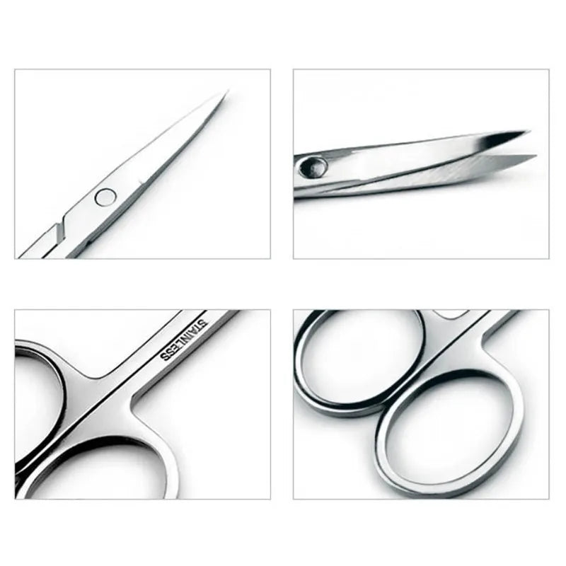 Zhenduo Beauty Stainless Steel Precision Eyebrow & Nose Hair Scissors – Small Makeup Beauty Tool