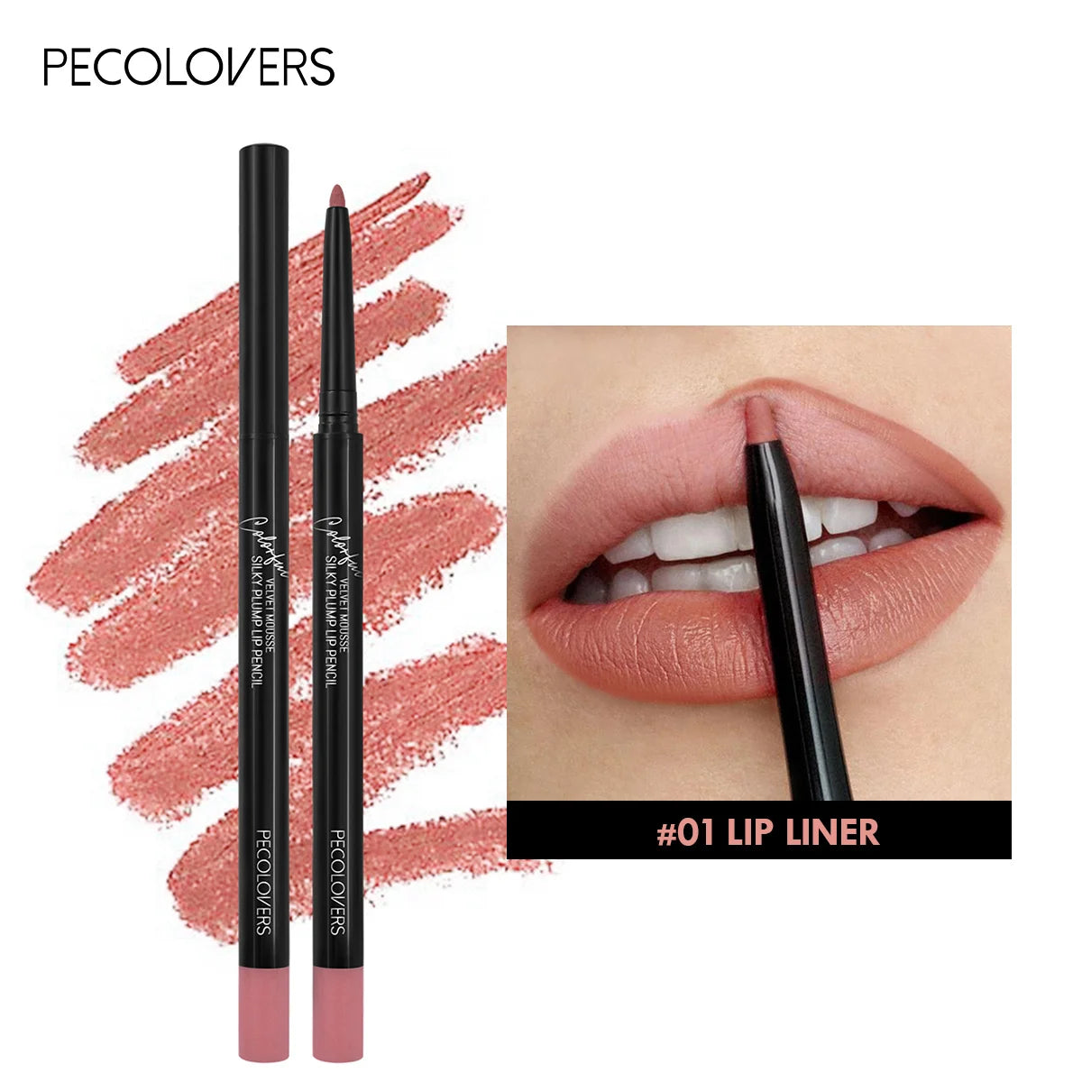 LuxuryGlow 12-Color Waterproof Matte Lip Liner Pencil Set – Long-Lasting, Non-Stick & Moisturizing