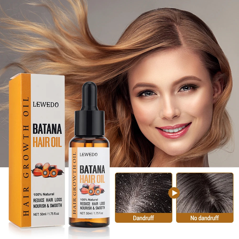 Natural Batana Hair Oil – Anti-Hair Loss & Root Strengthening Treatment (2pcs, 50ml)