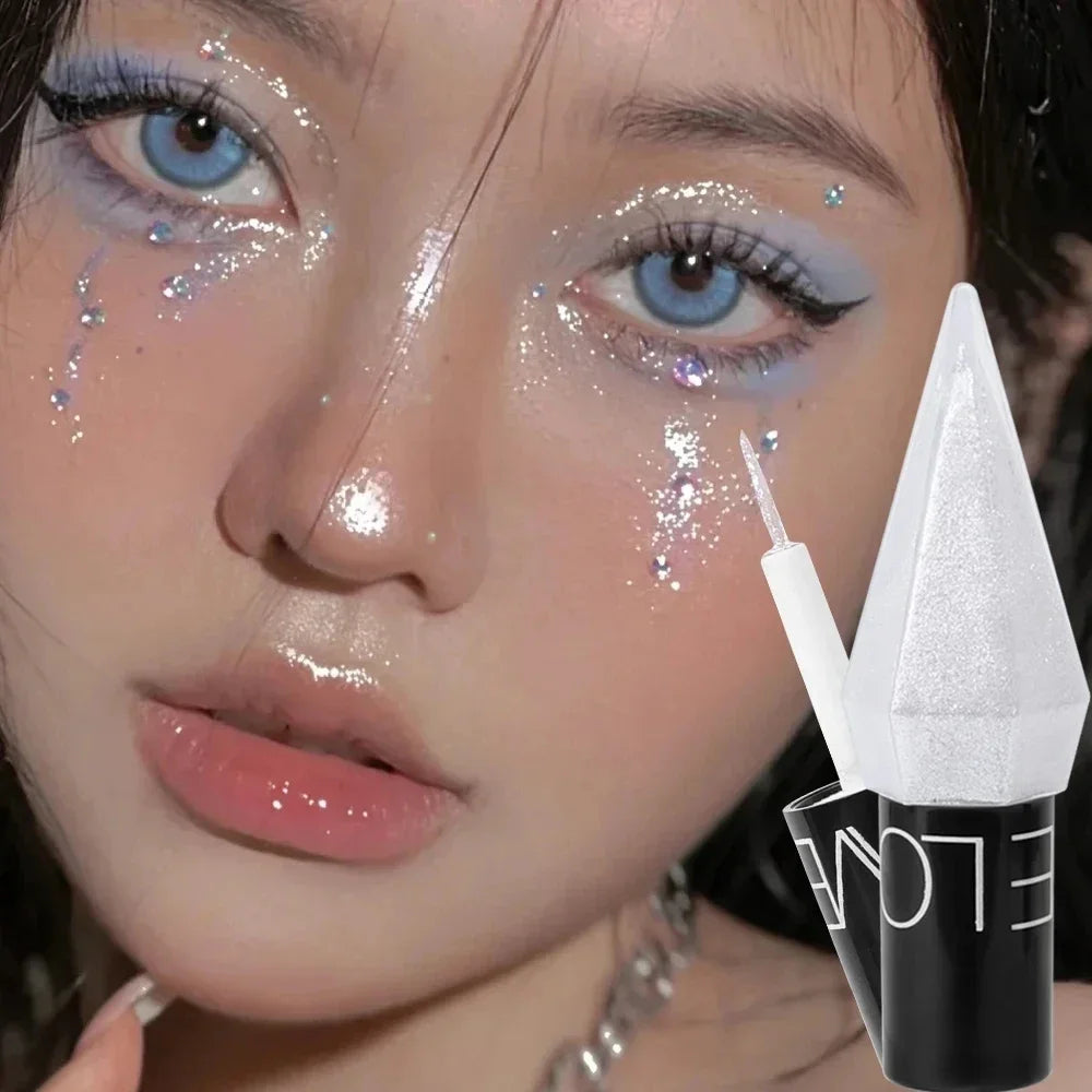 SAKSRAAR Diamond Glitter Eyeliner & Eyeshadow – Waterproof, Shimmer, Long-Lasting (2.5g)