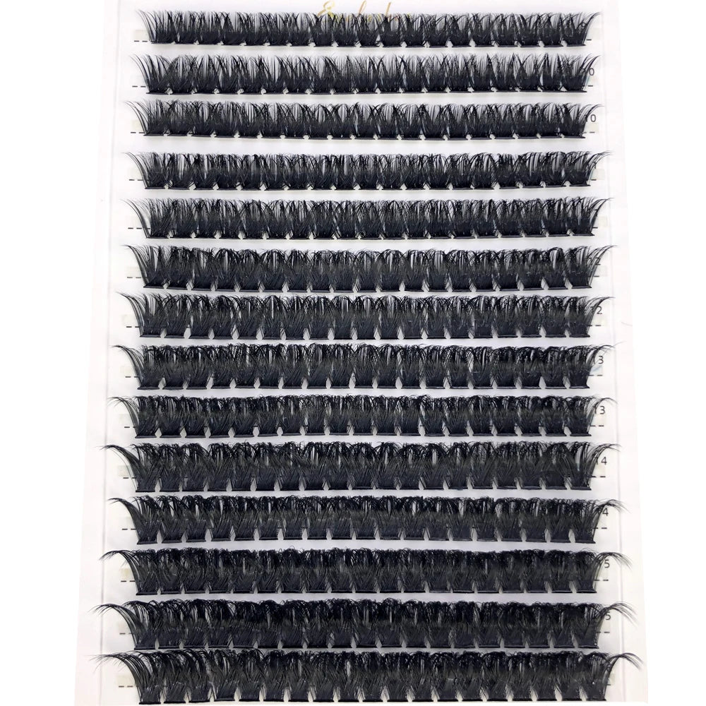 رموش HBZGTLAD D Curl Lash Clusters بمزيج 30D–100D - رموش صناعية ناعمة وطبيعية