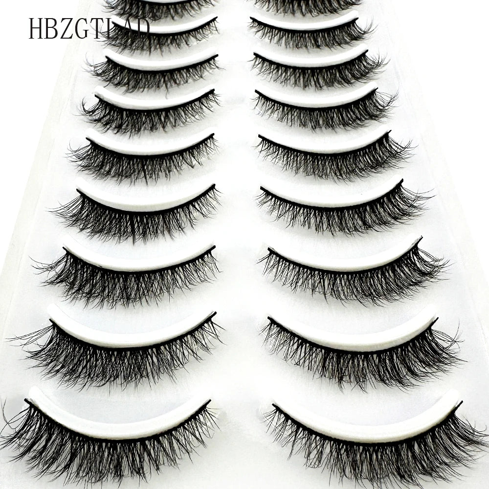 LuxuryGlow 10 Pairs Fluffy 3D Mink False Eyelashes – Soft, Dramatic & Reusable