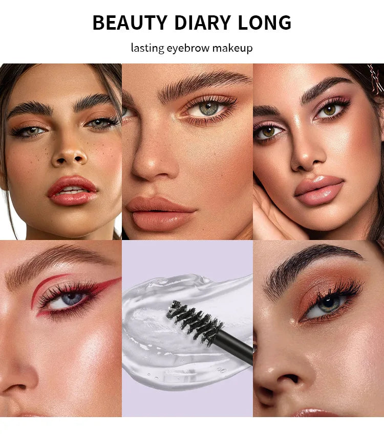 MAXFINE Waterproof Eyebrow Gel – Long-Lasting, Quick-Dry & Transparent Fixer
