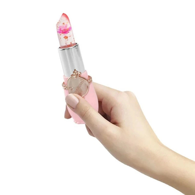 Juego de 6 labiales LuxuryGlow Flower Jelly: brillo duradero que cambia de color