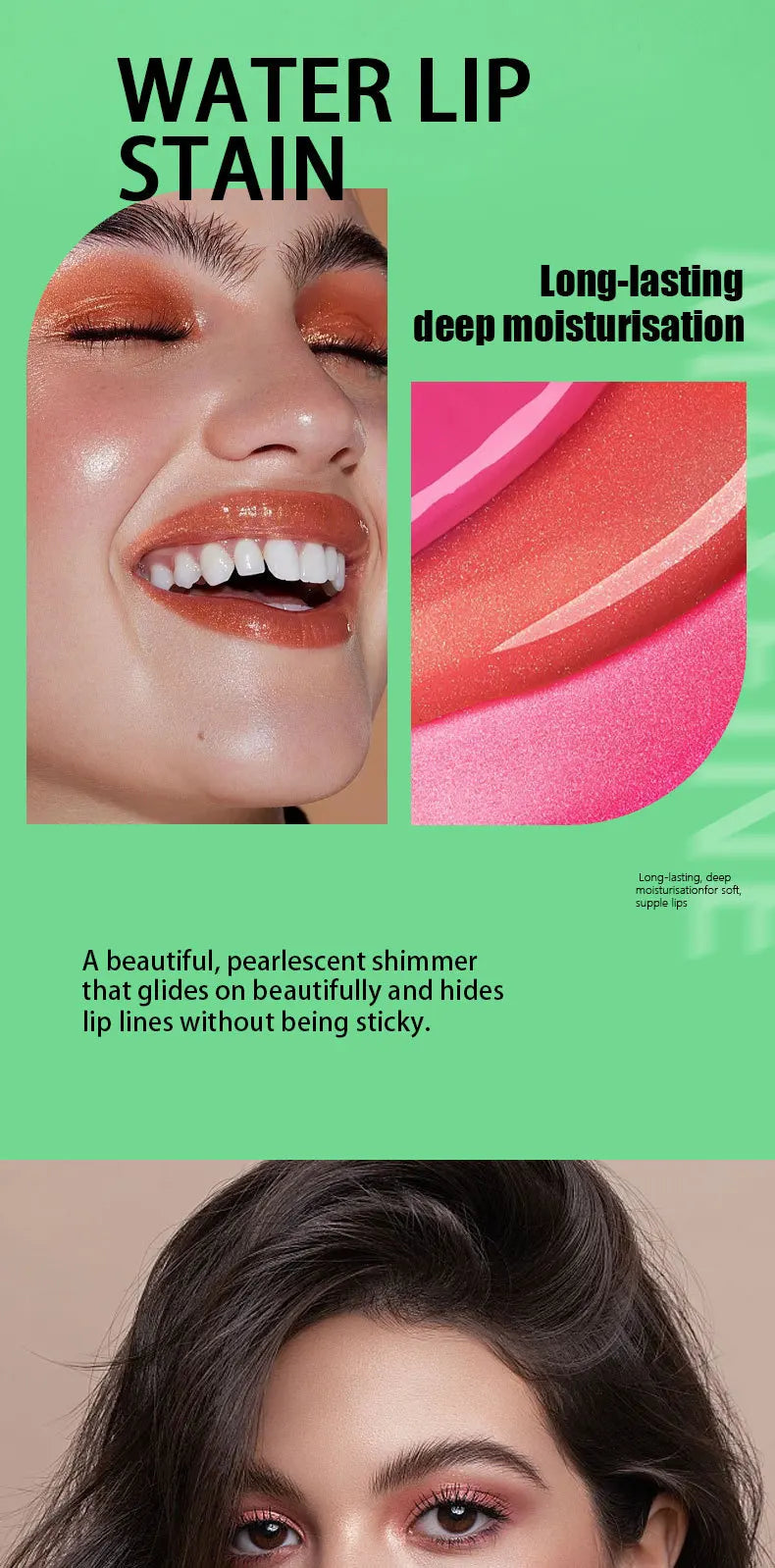 Brillo de labios resistente al agua MAXFINE: brillo hidratante, duradero y antiadherente.