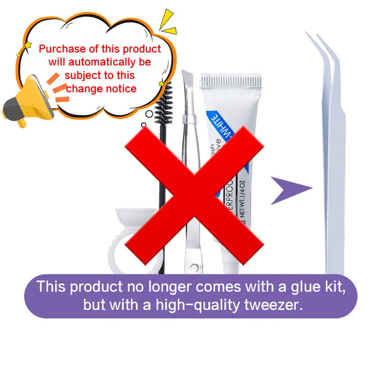 BQI Lazy Cat Elf Eyelash Book – 180pcs DIY Lash Clusters with Glue Set