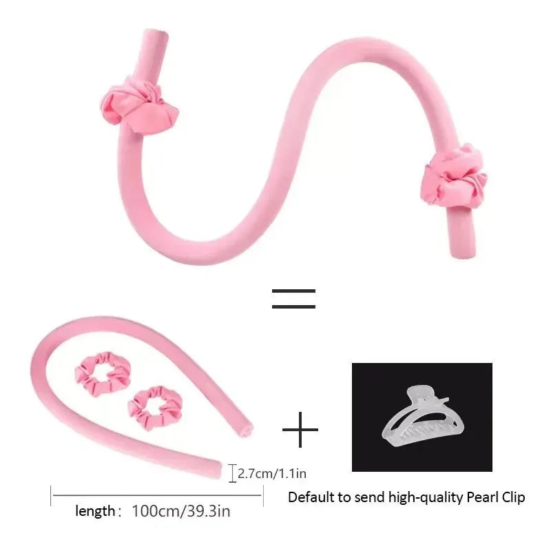 Tanyi DIY Heatless Hair Curling Headband Set – No-Heat Lazy Curler with Hairpins