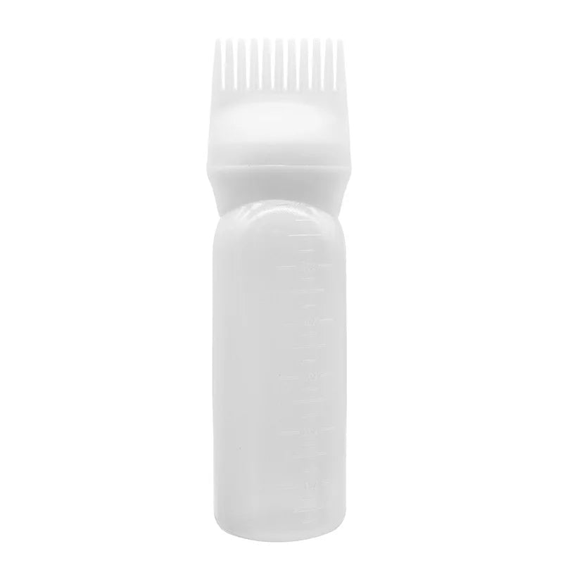 Botella aplicadora de tinte capilar LuxuryGlow de 120 ml con cepillo: herramienta para teñir con aceite y champú