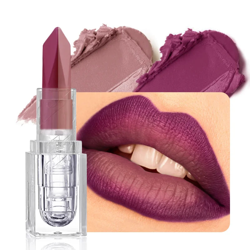 Lápiz labial y delineador de labios LuxuryGlow 2 en 1: mate, resistente al agua y de larga duración