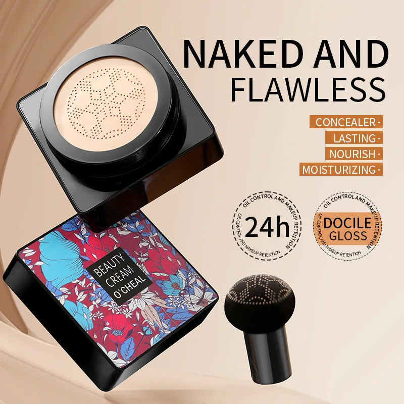 كريم LIDORIA Mushroom Head Air Cushion CC - كريم أساس للتحكم في الزيوت، ومرطب