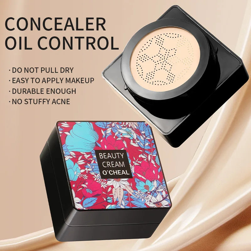 كريم LIDORIA Mushroom Head Air Cushion CC - كريم أساس للتحكم في الزيوت، ومرطب