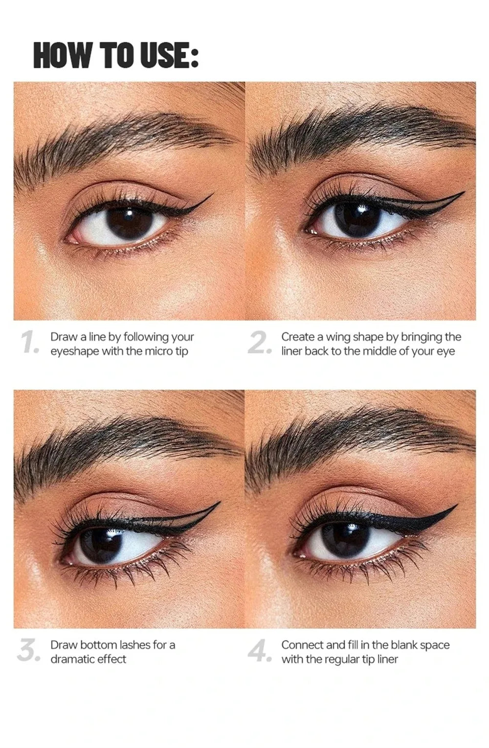 LuxuryGlow Quick-Dry Waterproof Eyeliner Pencil – 24H Long-Lasting, Smudge-Proof, Matte Finish