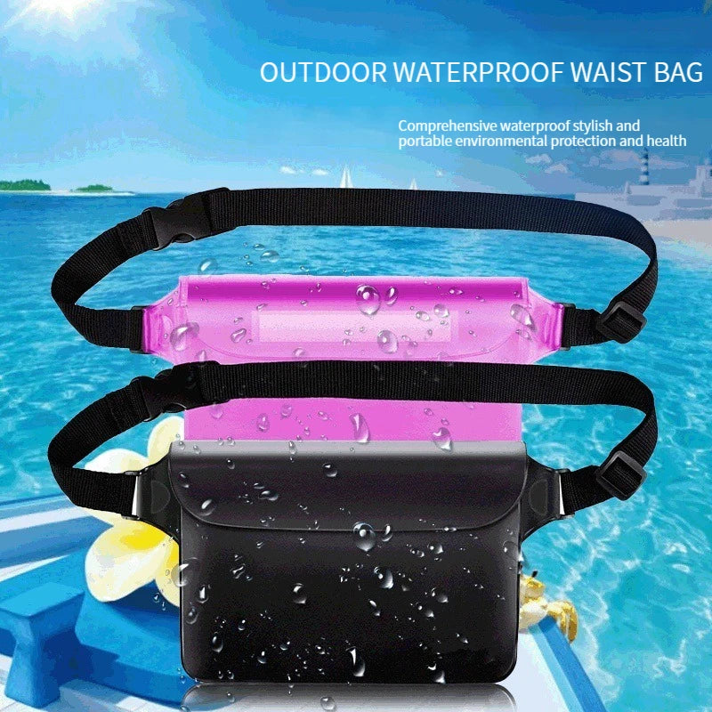 BeeChip Waterproof Waist & Shoulder Swimming Bag – Beach & Dive Phone Case