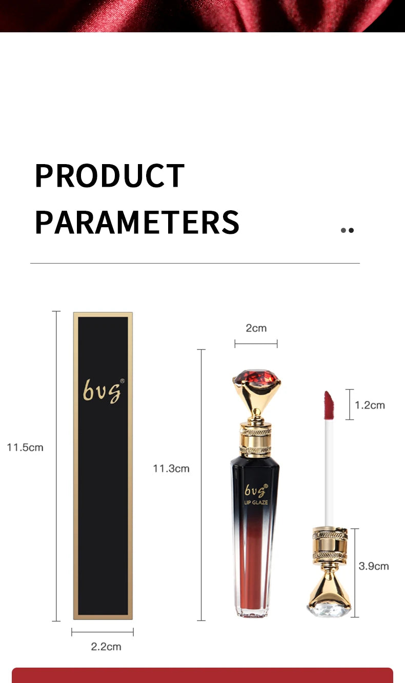 BVG Velvet Matte Lip Gloss – Long-Lasting, Waterproof & Non-Stick Color