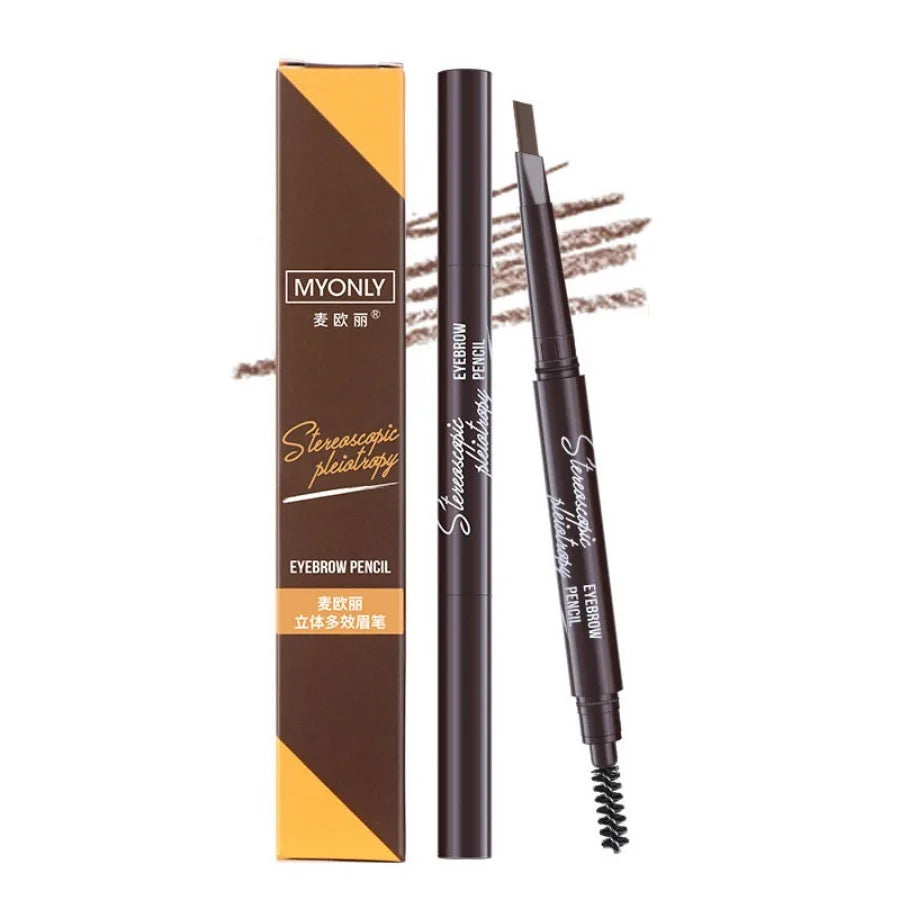 SAKSRAAR Natural Brown Waterproof Eyebrow Pencil – Ultra-Fine, Smudge-Proof, Long-Lasting