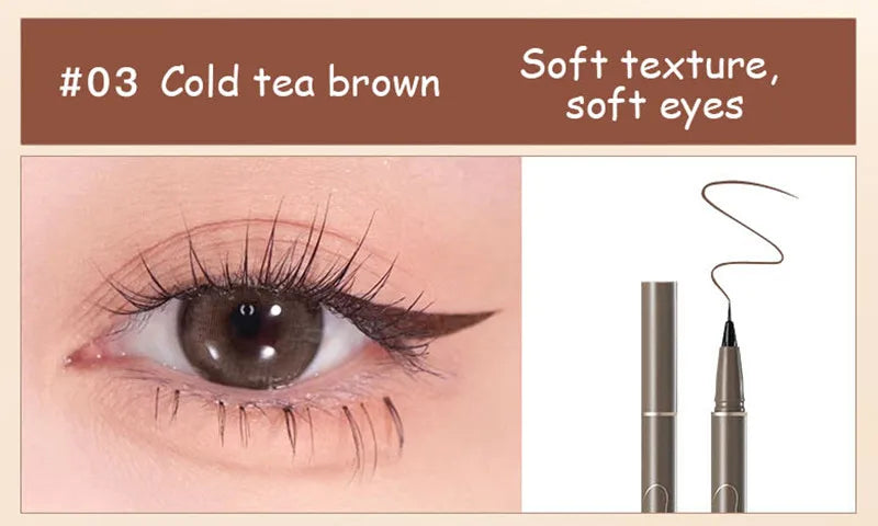 JUDYDOLL Ultra-Fine Waterproof Eyeliner – Smudge-Proof, Long-Lasting, Fast-Drying Liquid Pen