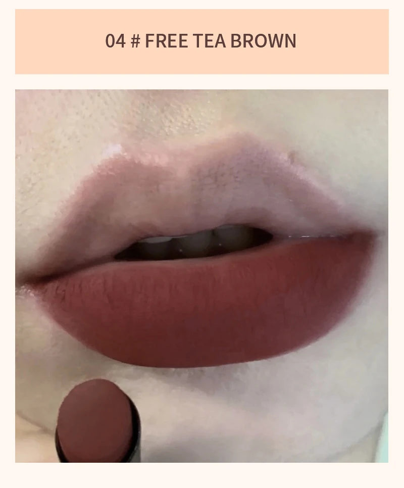 Lápiz labial mate HERORANGE TX010: resistente al agua y al sudor, 2 en 1 para labios y mejillas