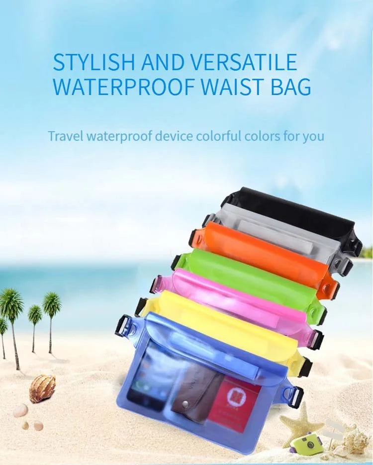 BeeChip Waterproof Waist & Shoulder Swimming Bag – Beach & Dive Phone Case