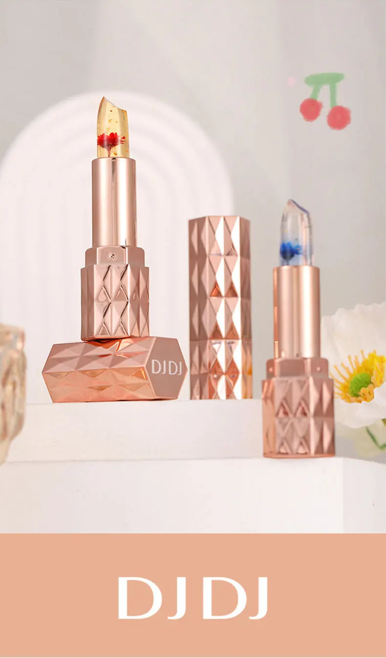 LuxuryGlow Color-Changing Jelly Lipstick – Long-Lasting, Moisturizing, Temperature Sensitive