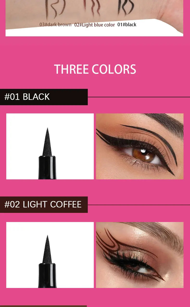 MAXFINE Waterproof Liquid Eyeliner – Long Lasting, Smudge-Proof & Quick Dry Formula