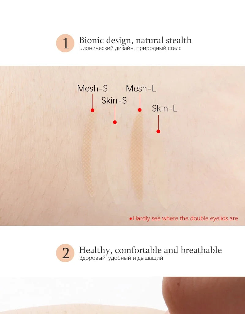 ZXZZS 600 Pcs Invisible Double Eyelid Tape – Self-Adhesive, Non-Irritating, Easy Lift
